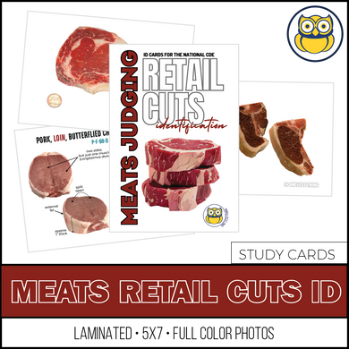 Meats Judging Retail Cut ID, LAMINATED CARDS