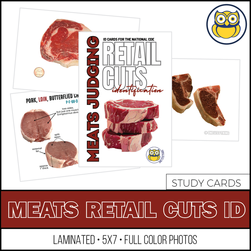 Load image into Gallery viewer, Meats Judging Retail Cut ID, LAMINATED CARDS
