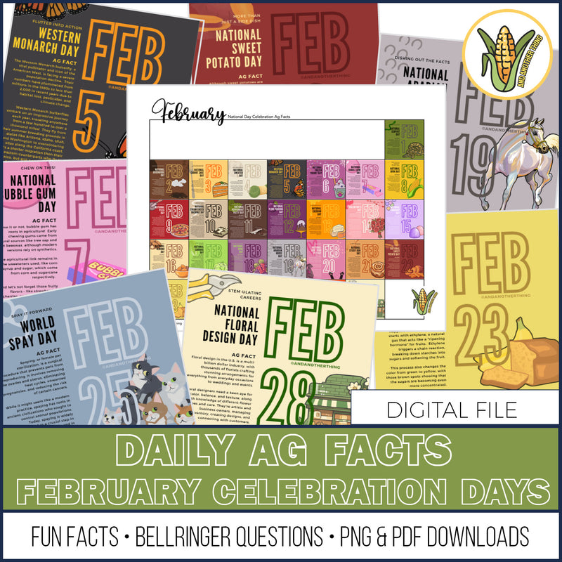 Load image into Gallery viewer, And Another Thing AG FACTS, FEBRUARY Celebration Days
