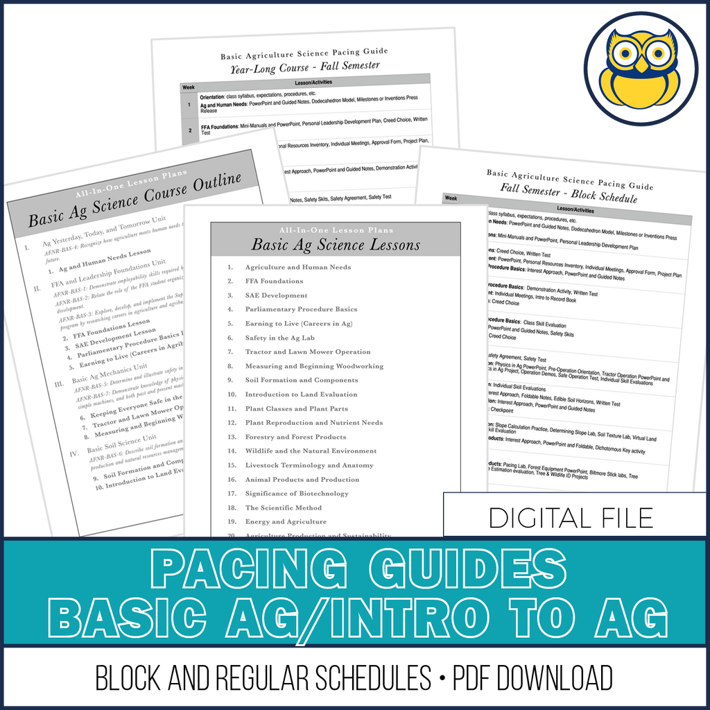 Pacing Guide, BASIC AG