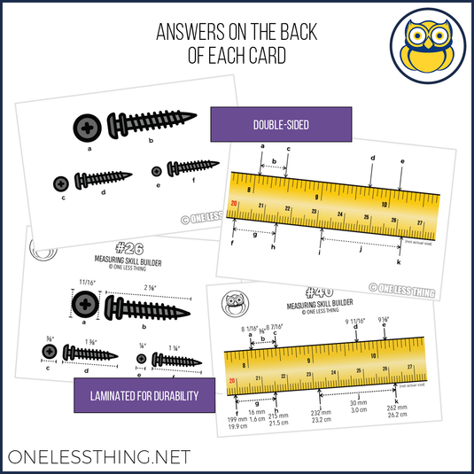 Measuring, Skill Builder Cards