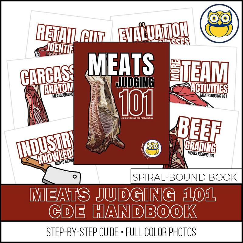 Load image into Gallery viewer, Meats Judging 101 CDE Handbook, SPIRAL-BOUND BOOK
