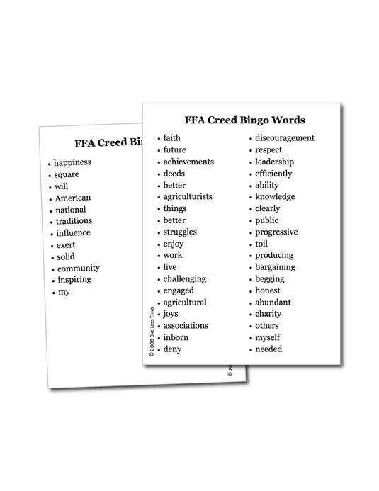 FFA Creed, Bingo Download Only