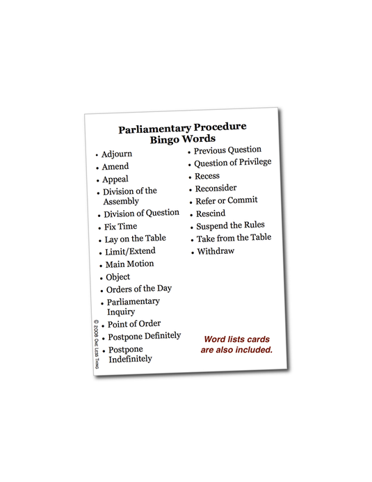 Parliamentary Procedure Unit Set, Digital download