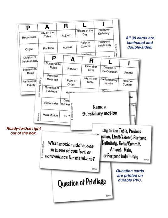 Parliamentary Procedure Unit Set, Digital download