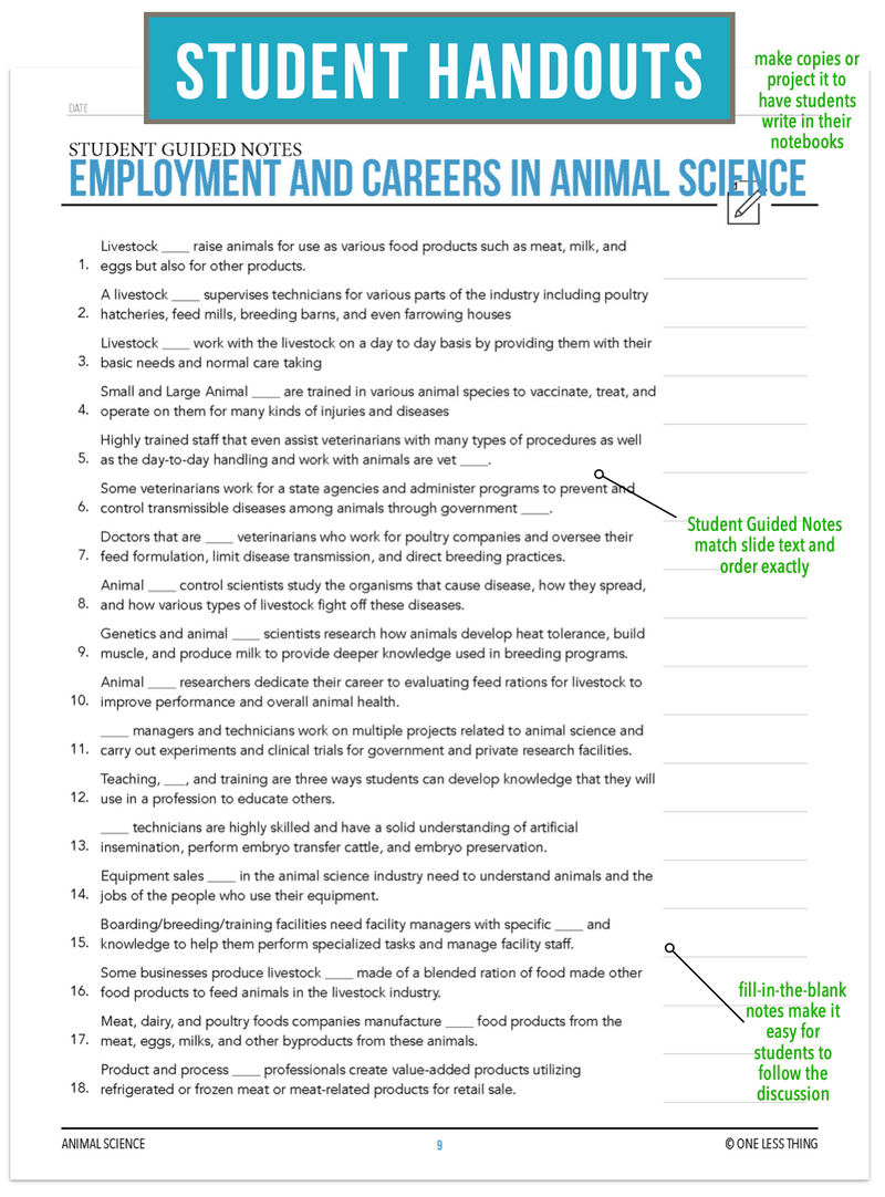 Load image into Gallery viewer, CCANS01.3 Employment and Careers, Animal Science Complete Curriculum
