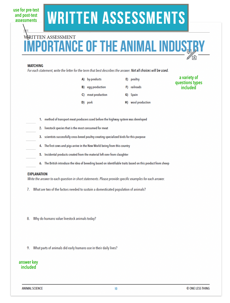 Load image into Gallery viewer, CCANS02.1 Importance of the Animal Industry, Animal Science Complete Curriculum
