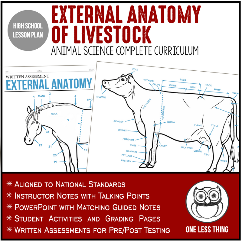 Load image into Gallery viewer, CCANS03.2 External Anatomy of Livestock, Animal Science Complete Curriculum
