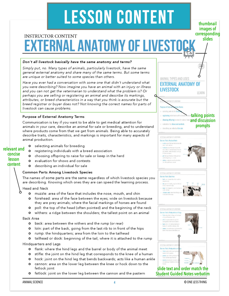 Load image into Gallery viewer, CCANS03.2 External Anatomy of Livestock, Animal Science Complete Curriculum
