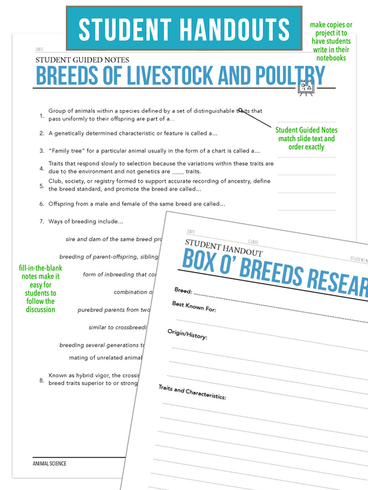 CCANS03.3 Livestock Breeds, Animal Science Complete Curriculum