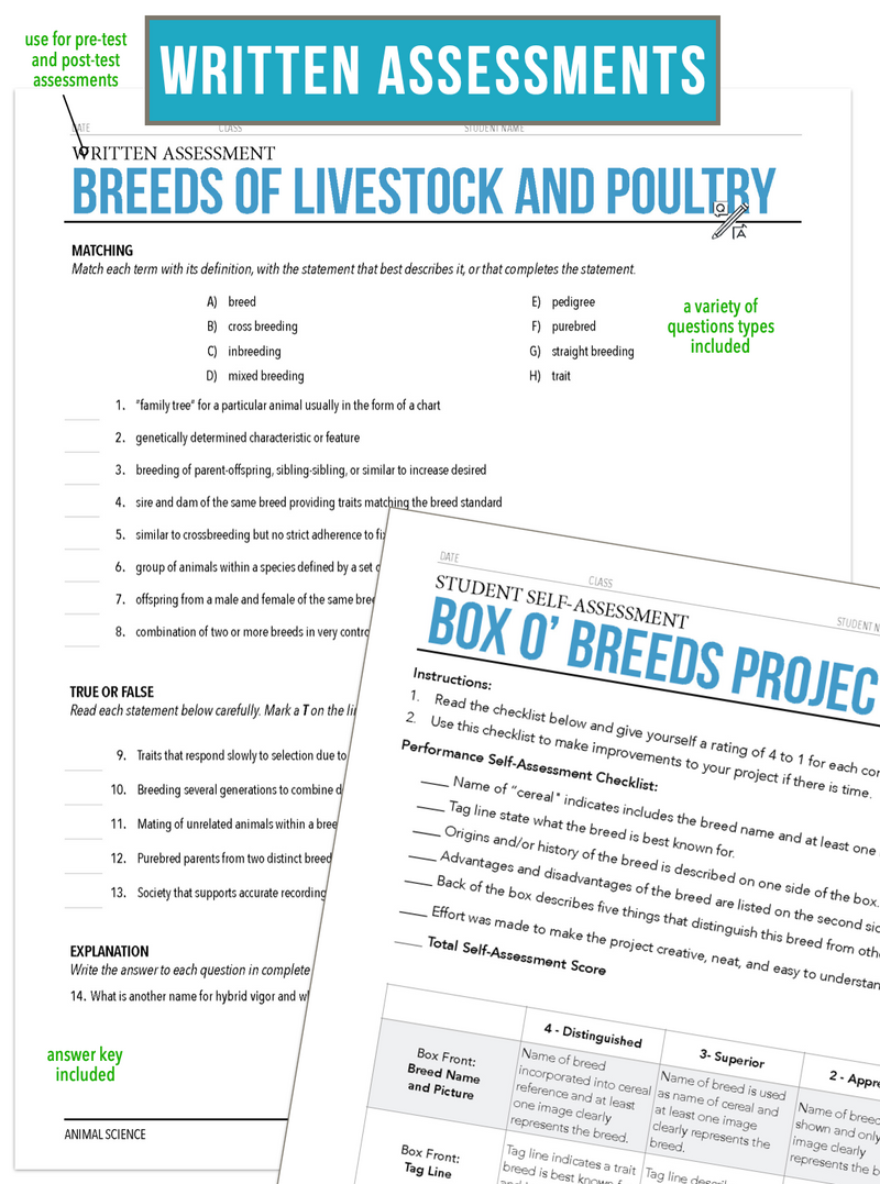 Load image into Gallery viewer, CCANS03.3 Livestock Breeds, Animal Science Complete Curriculum
