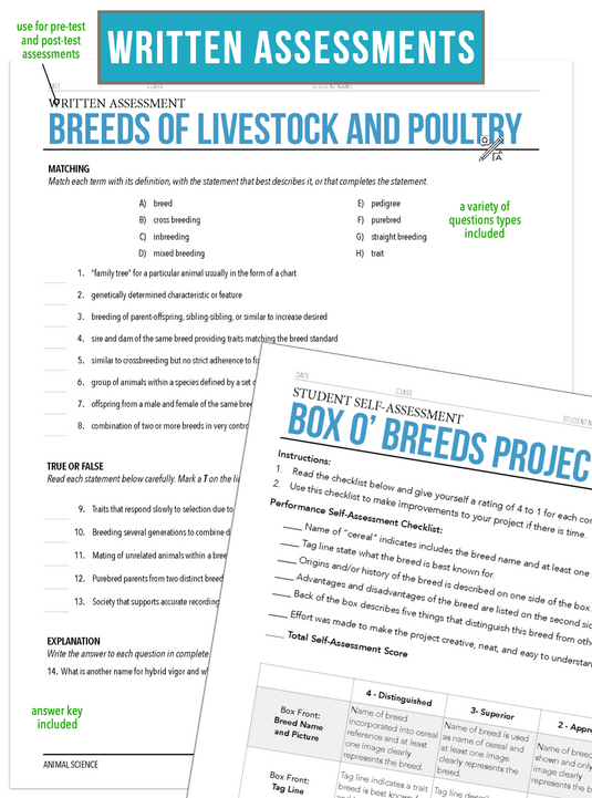 CCANS03.3 Livestock Breeds, Animal Science Complete Curriculum