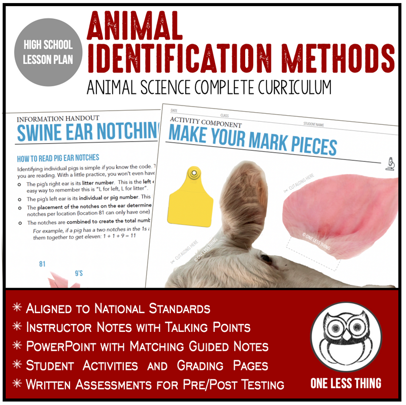 Load image into Gallery viewer, CCANS03.4 Animal Identification Methods, Animal Science Complete Curriculum
