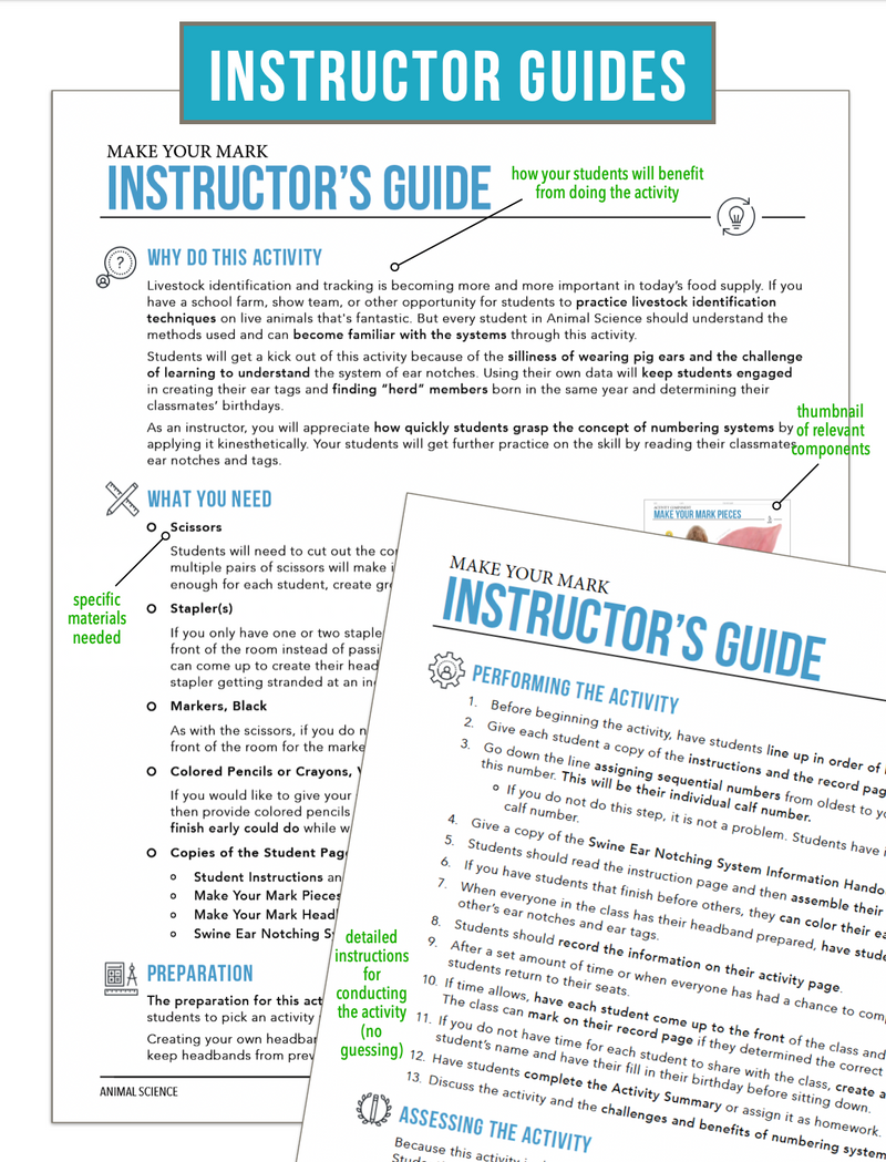 Load image into Gallery viewer, CCANS03.4 Animal Identification Methods, Animal Science Complete Curriculum
