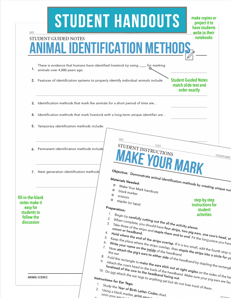 Load image into Gallery viewer, CCANS03.4 Animal Identification Methods, Animal Science Complete Curriculum
