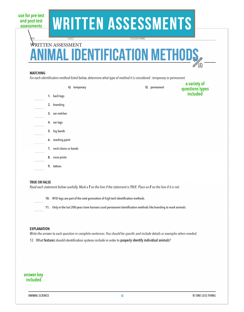 Load image into Gallery viewer, CCANS03.4 Animal Identification Methods, Animal Science Complete Curriculum
