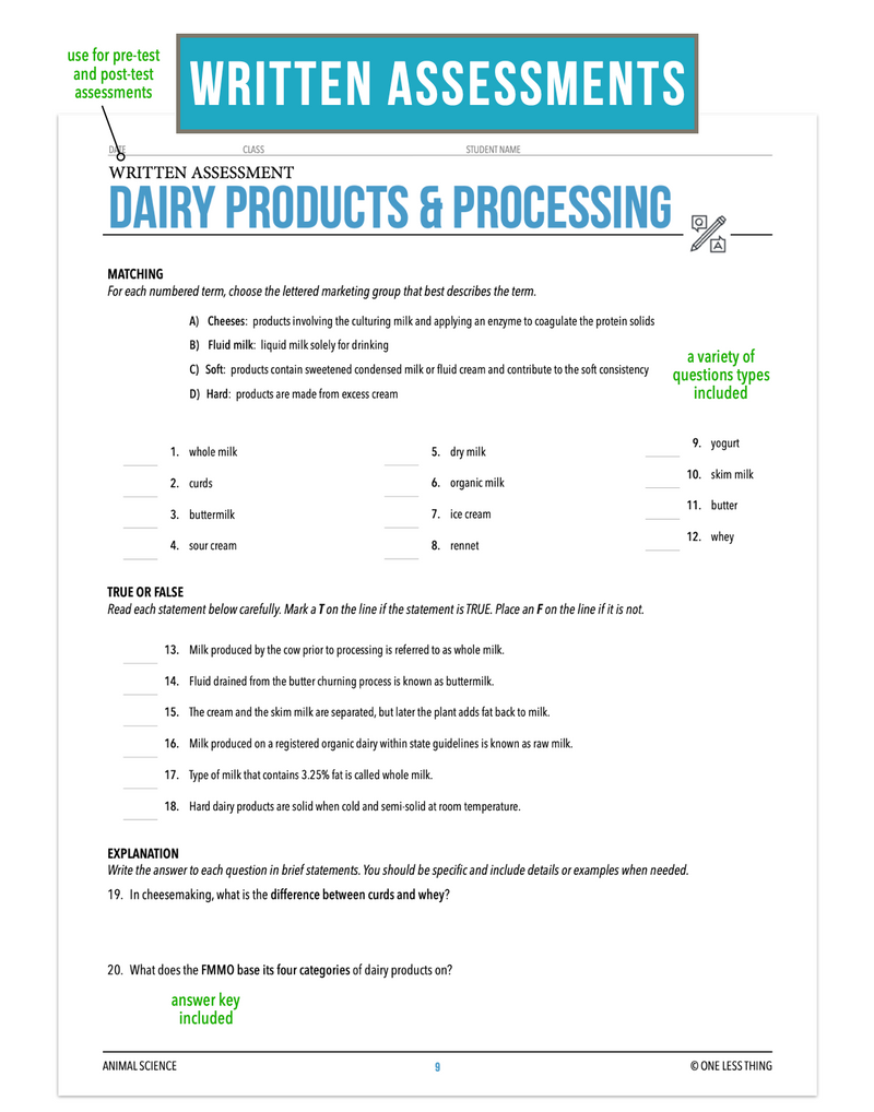 Load image into Gallery viewer, CCANS04.2 Dairy Product and Processing, Animal Science Complete Curriculum
