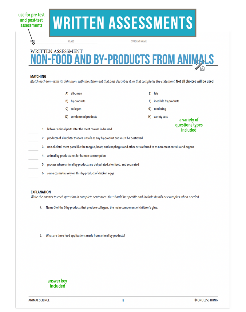 Load image into Gallery viewer, CCANS04.4 NonFood and ByProducts from Animals, Animal Science Complete Curriculum
