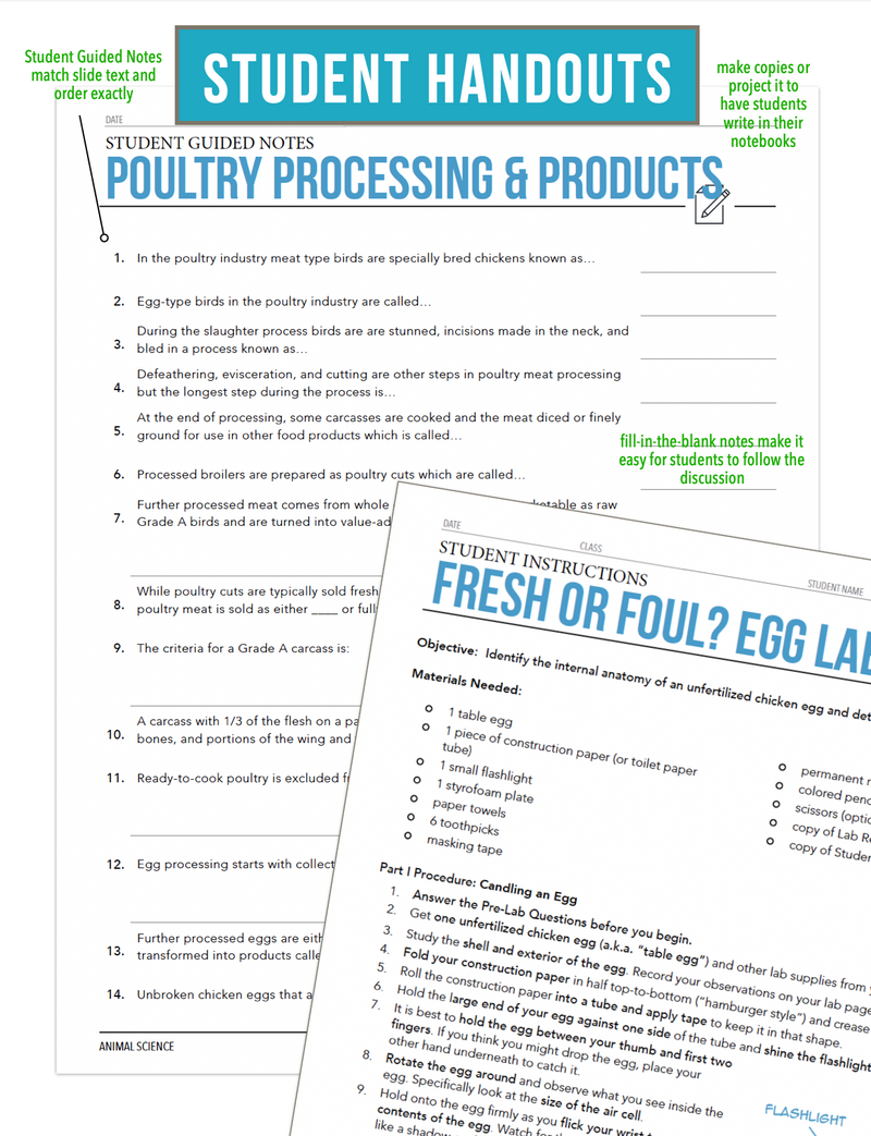 Load image into Gallery viewer, CCANS04.5 Poultry Products and Processing, Animal Science Complete Curriculum
