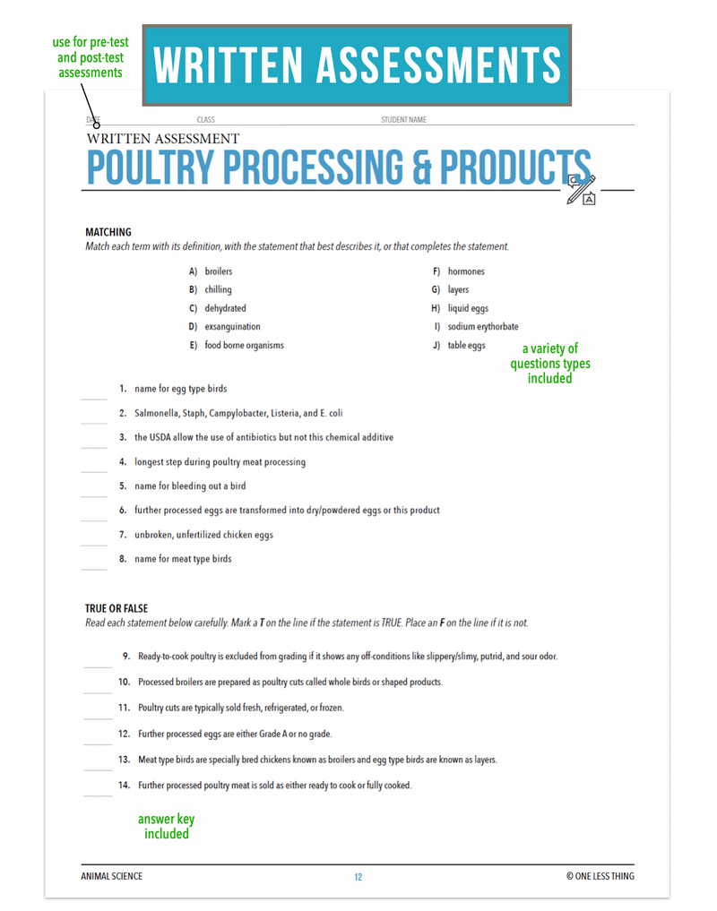 Load image into Gallery viewer, CCANS04.5 Poultry Products and Processing, Animal Science Complete Curriculum
