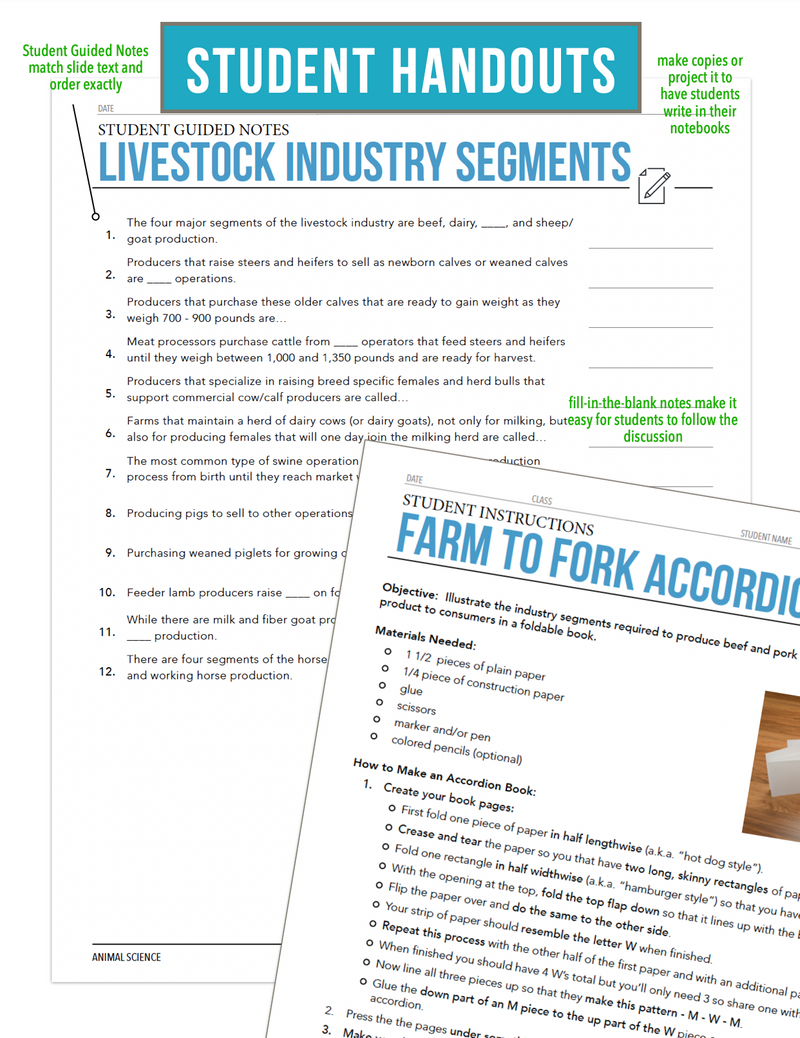 Load image into Gallery viewer, CCANS05.1 Livestock Industry Segments, Animal Science Complete Curriculum
