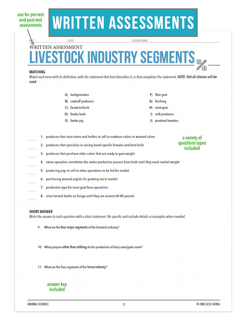 Load image into Gallery viewer, CCANS05.1 Livestock Industry Segments, Animal Science Complete Curriculum
