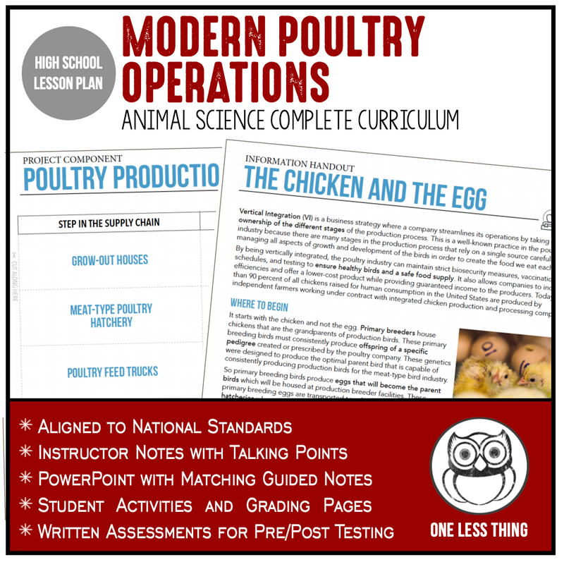 Load image into Gallery viewer, CCANS05.2 Modern Poultry Operations, Animal Science Complete Curriculum
