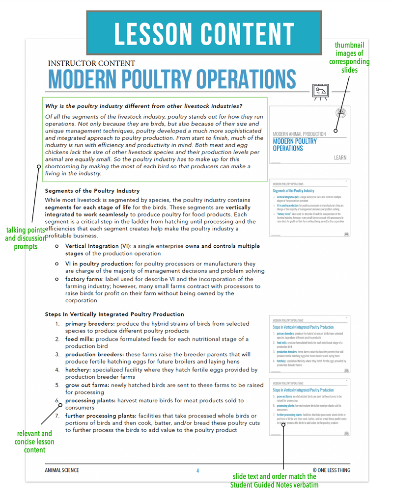 Load image into Gallery viewer, CCANS05.2 Modern Poultry Operations, Animal Science Complete Curriculum
