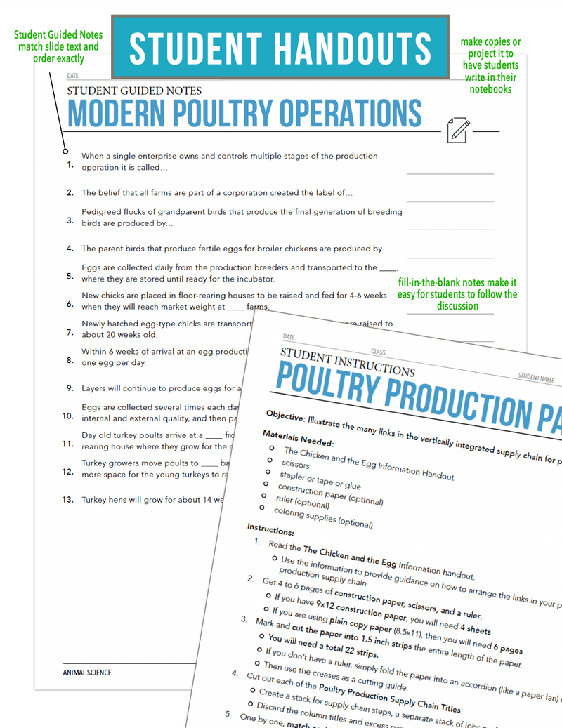 Load image into Gallery viewer, CCANS05.2 Modern Poultry Operations, Animal Science Complete Curriculum
