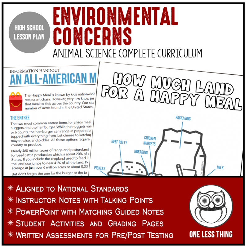 Load image into Gallery viewer, CCANS05.4 Environmental Concerns, Animal Science Complete Curriculum
