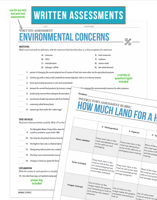 CCANS05.4 Environmental Concerns, Animal Science Complete Curriculum