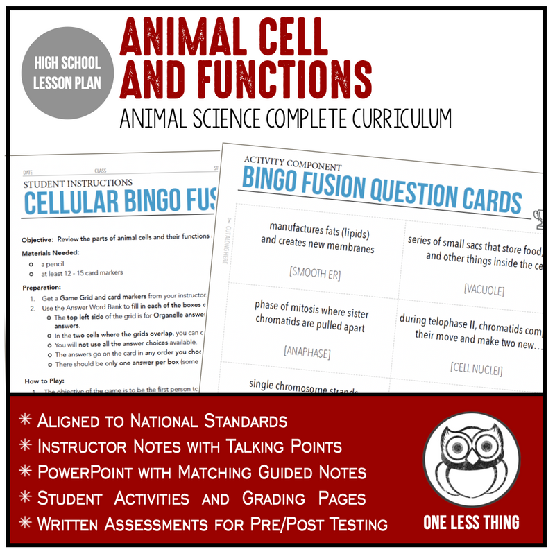 Load image into Gallery viewer, CCANS07.1 Animal Cells and Functions, Animal Science Complete Curriculum
