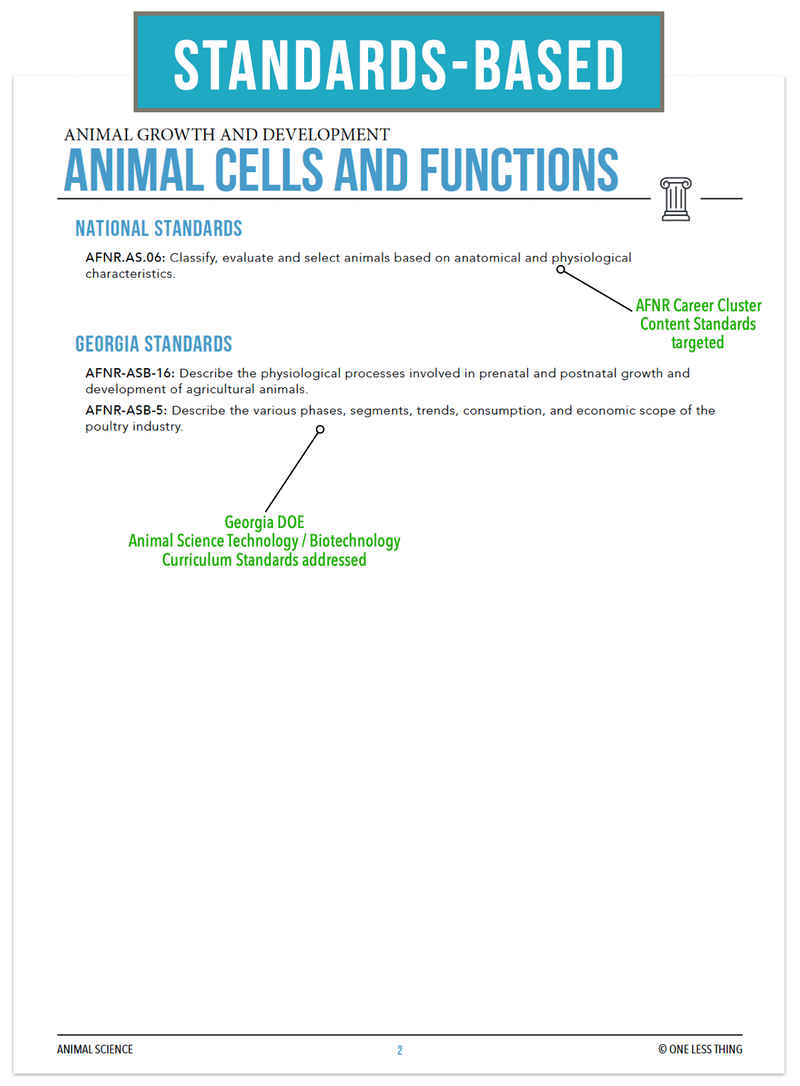 Load image into Gallery viewer, CCANS07.1 Animal Cells and Functions, Animal Science Complete Curriculum
