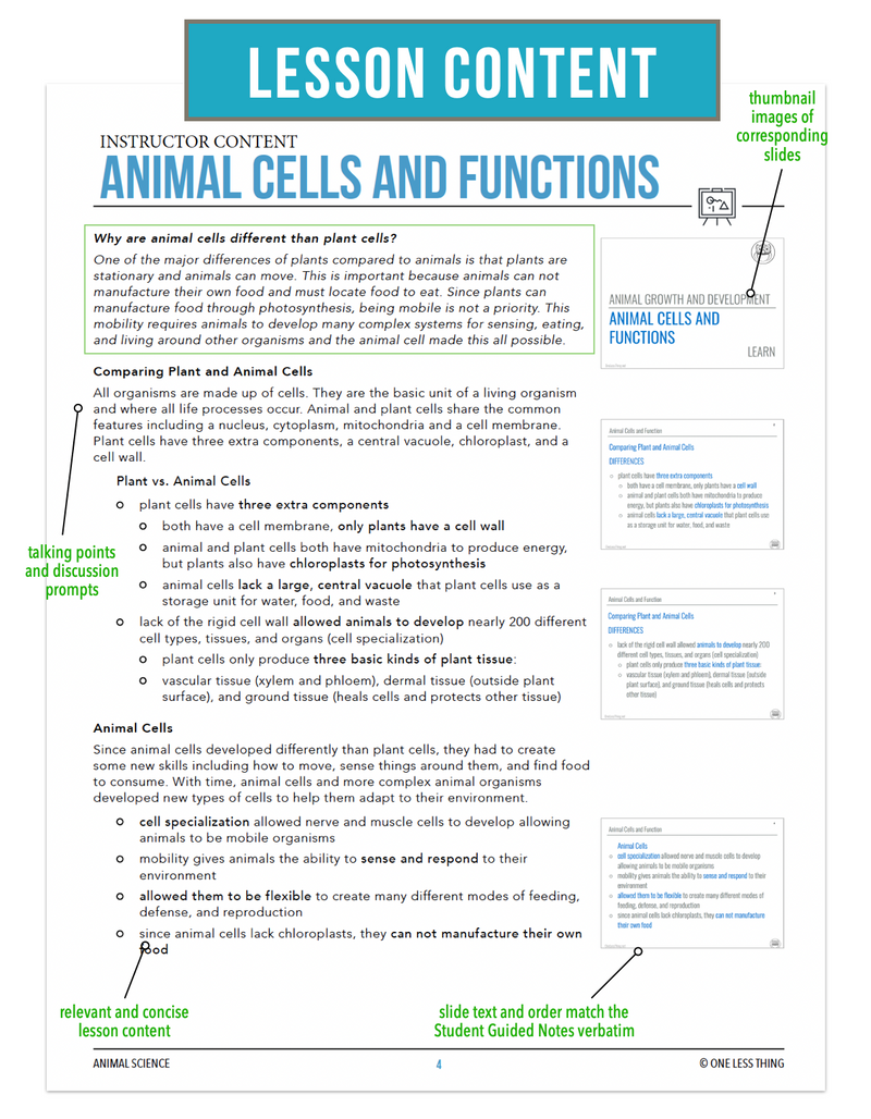 Load image into Gallery viewer, CCANS07.1 Animal Cells and Functions, Animal Science Complete Curriculum
