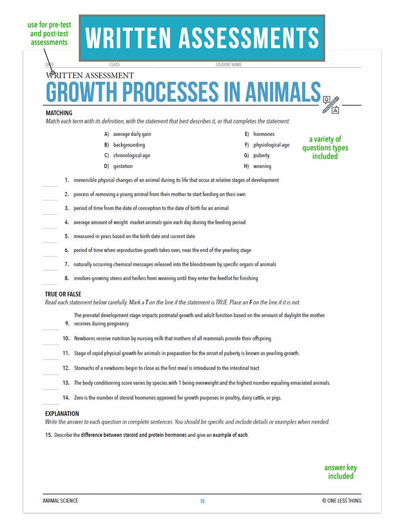 Load image into Gallery viewer, CCANS07.2 Growth Processes, Animal Science Complete Curriculum
