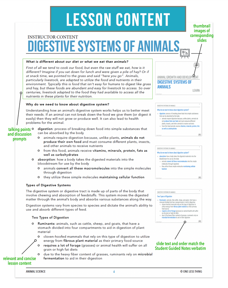 Load image into Gallery viewer, CCANS08.1 Digestive Systems, Animal Science Complete Curriculum
