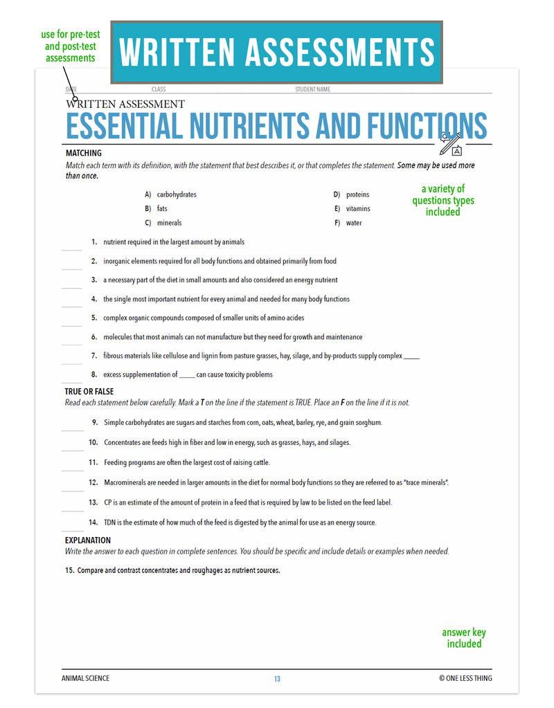 Load image into Gallery viewer, CCANS08.2 Essential Nutrients and Functions, Animal Science Complete Curriculum
