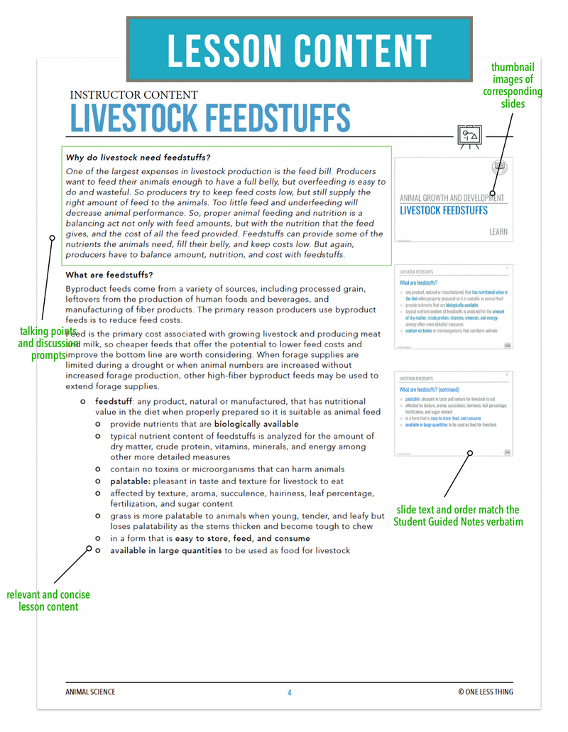 Load image into Gallery viewer, CCANS08.3 Livestock Feedstuffs, Animal Science Complete Curriculum
