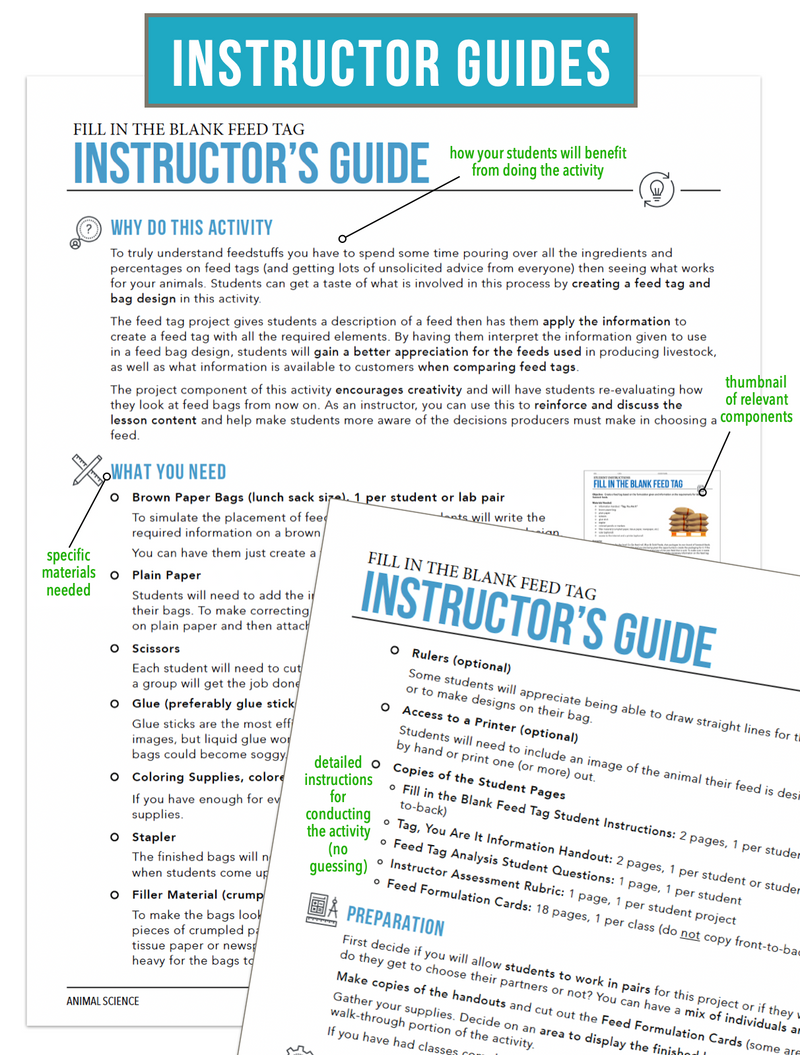 Load image into Gallery viewer, CCANS08.3 Livestock Feedstuffs, Animal Science Complete Curriculum
