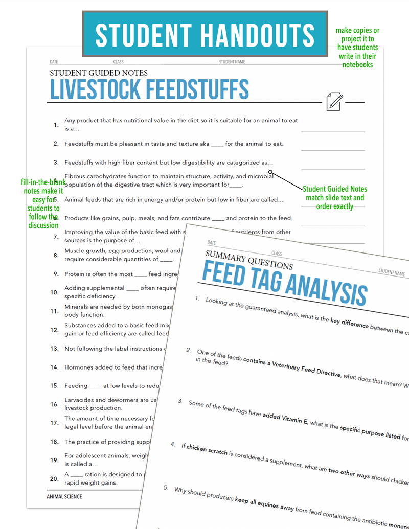 Load image into Gallery viewer, CCANS08.3 Livestock Feedstuffs, Animal Science Complete Curriculum
