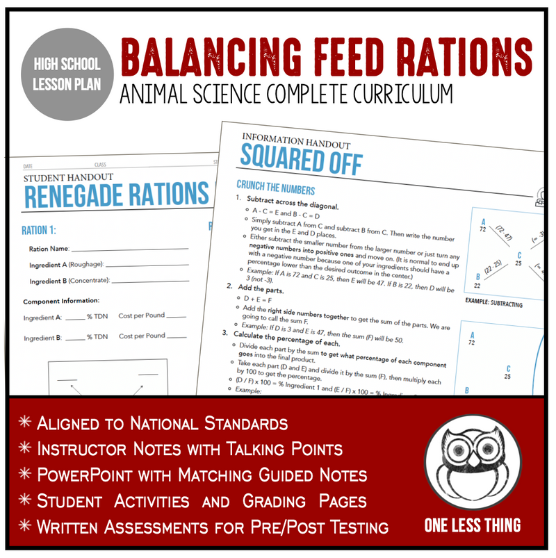 Load image into Gallery viewer, CCANS08.4 Balancing Feed Rations, Animal Science Complete Curriculum
