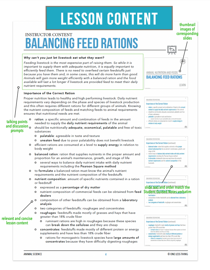 Load image into Gallery viewer, CCANS08.4 Balancing Feed Rations, Animal Science Complete Curriculum
