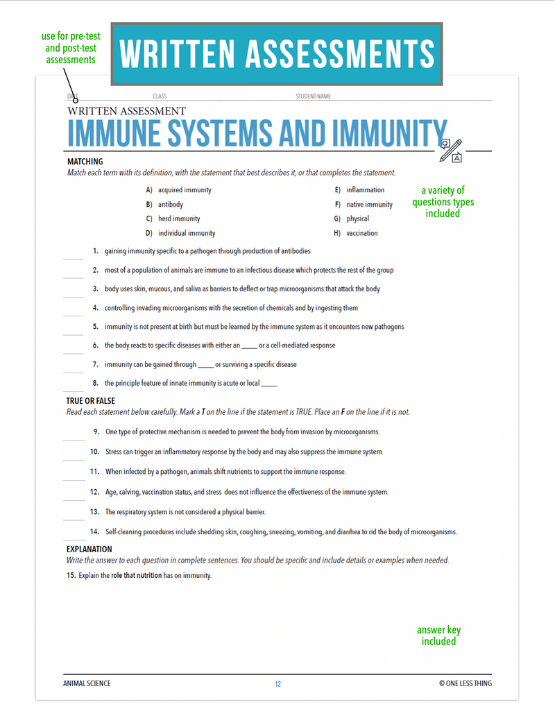 Load image into Gallery viewer, CCANS09.2 Immune Systems and Immunity, Animal Science Complete Curriculum
