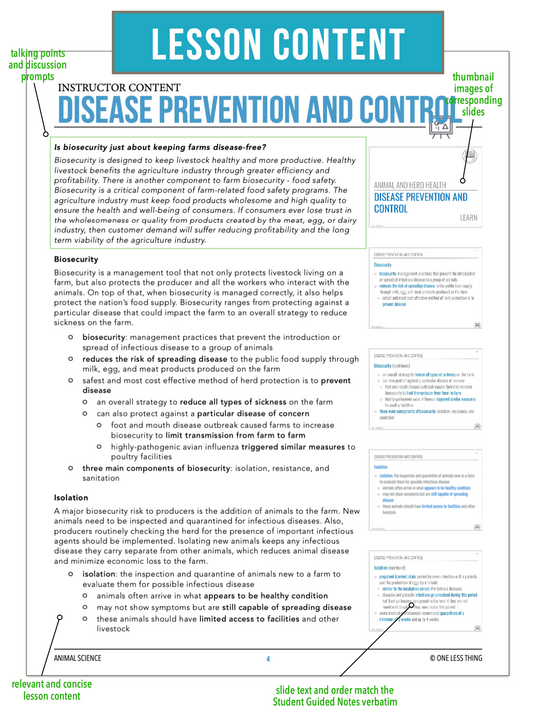 CCANS09.3 Disease Prevention and Control, Animal Science Complete Curriculum