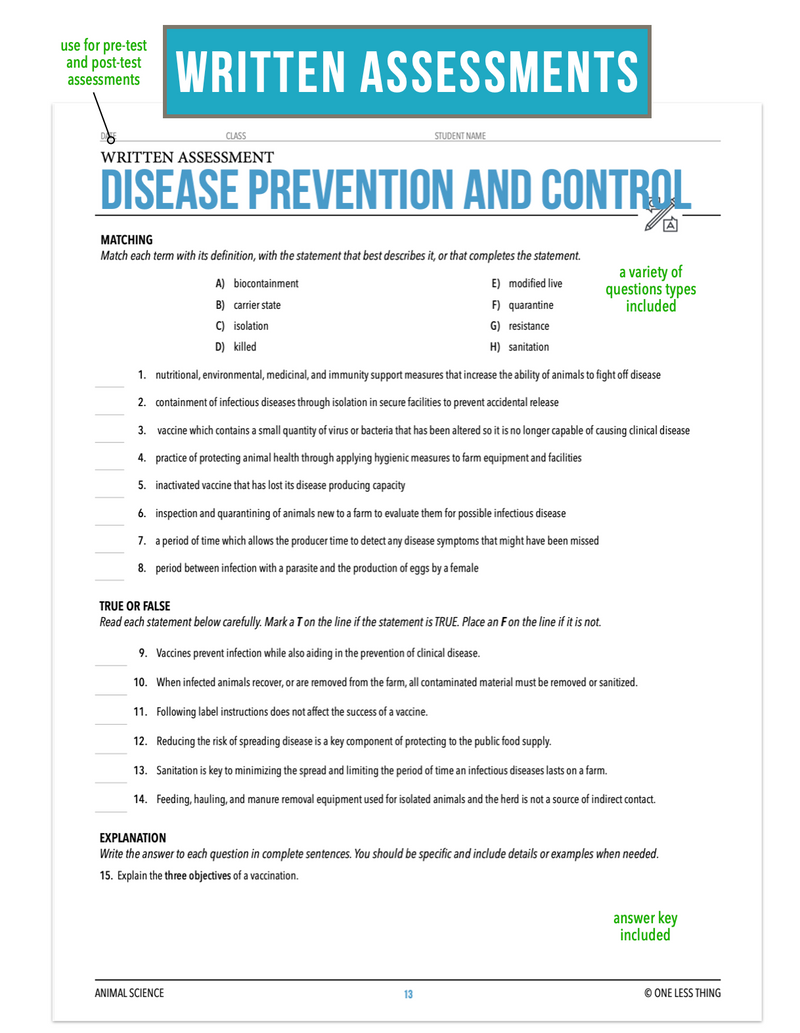 Load image into Gallery viewer, CCANS09.3 Disease Prevention and Control, Animal Science Complete Curriculum
