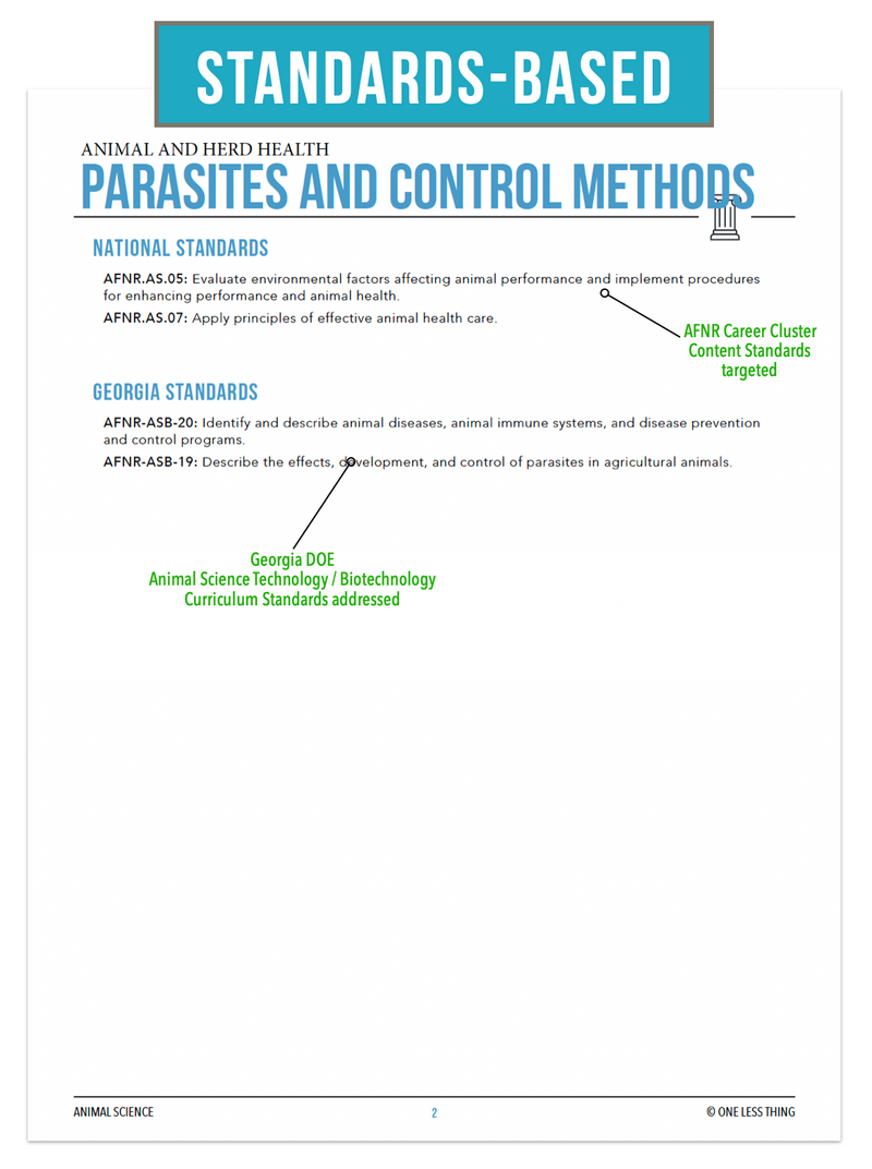 Load image into Gallery viewer, CCANS09.4 Parasites and Control Methods, Animal Science Complete Curriculum
