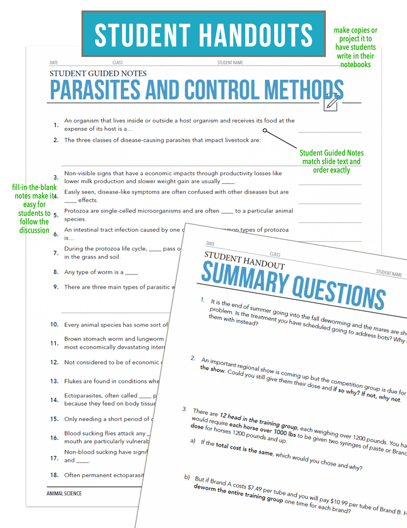 Load image into Gallery viewer, CCANS09.4 Parasites and Control Methods, Animal Science Complete Curriculum
