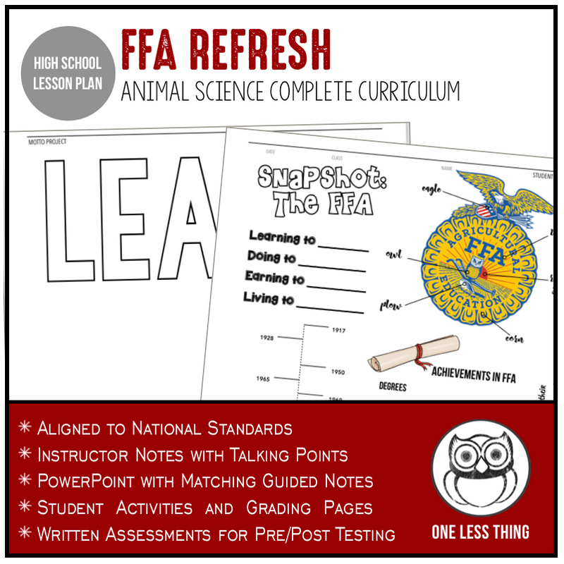 Load image into Gallery viewer, CCANS01.1 FFA Refresh, Animal Science Complete Curriculum
