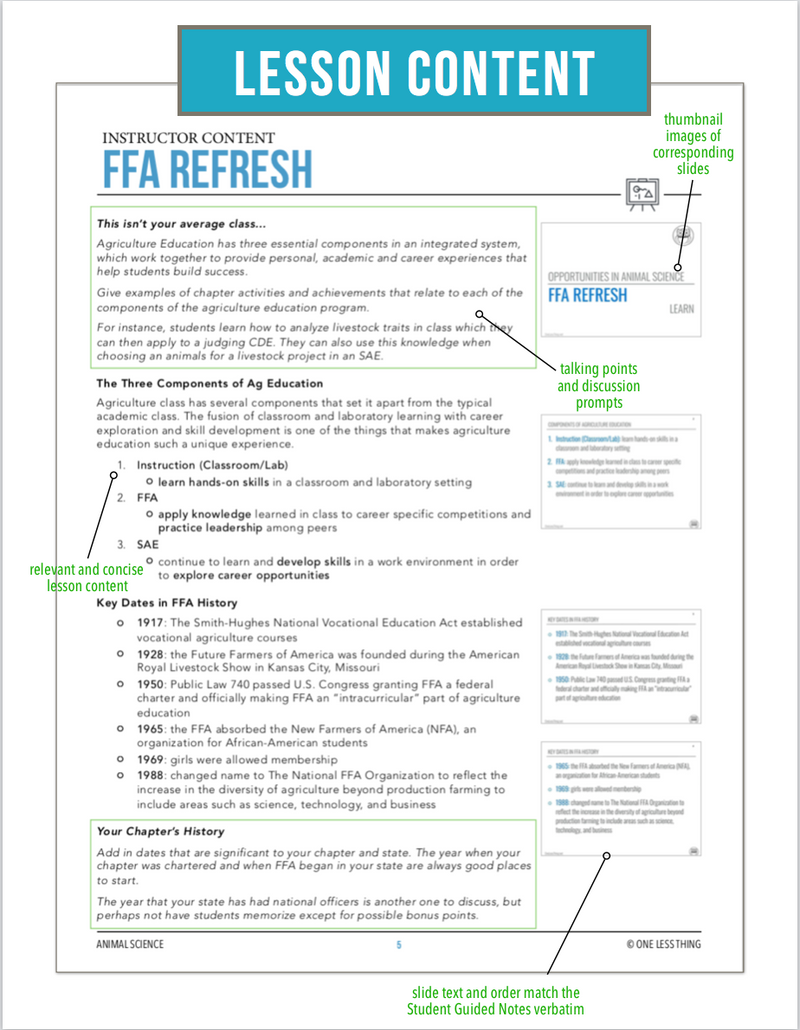 Load image into Gallery viewer, CCANS01.1 FFA Refresh, Animal Science Complete Curriculum
