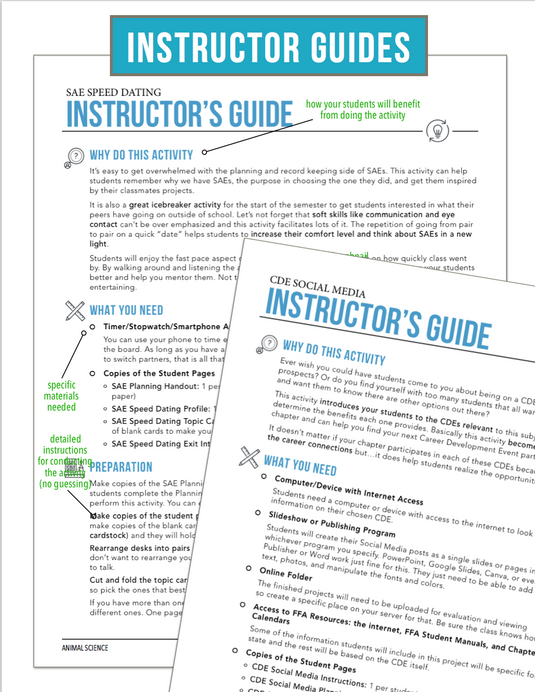 CCANS01.2 Beyond the Classroom, Animal Science Complete Curriculum